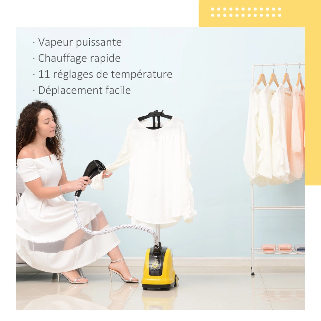 Stiratrice verticale a vapore ¨C Xylo ¨C 1,4L 1950W 32g/min giallo nero