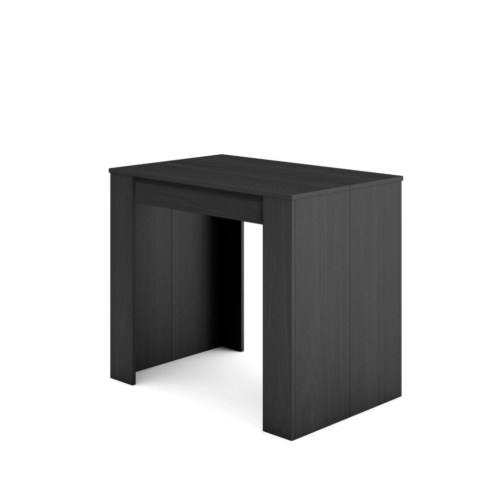 Consolle allungabile, 222x90x77cm, Per 10 persone, Tavolo da pranzo, Nero RF2644