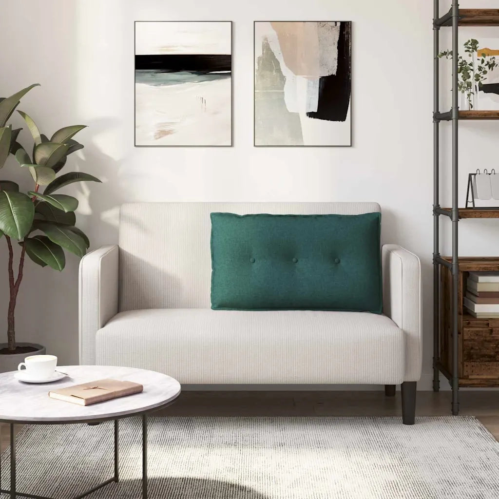Cuscino per Schiena Verde Scuro 80 x 19 x 50 cm Tessuto 42014706