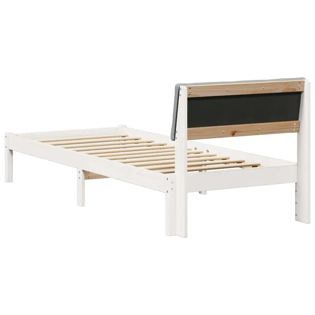 Struttura del Letto Bianco e grigio chiaro 80 x 200 cm 878573