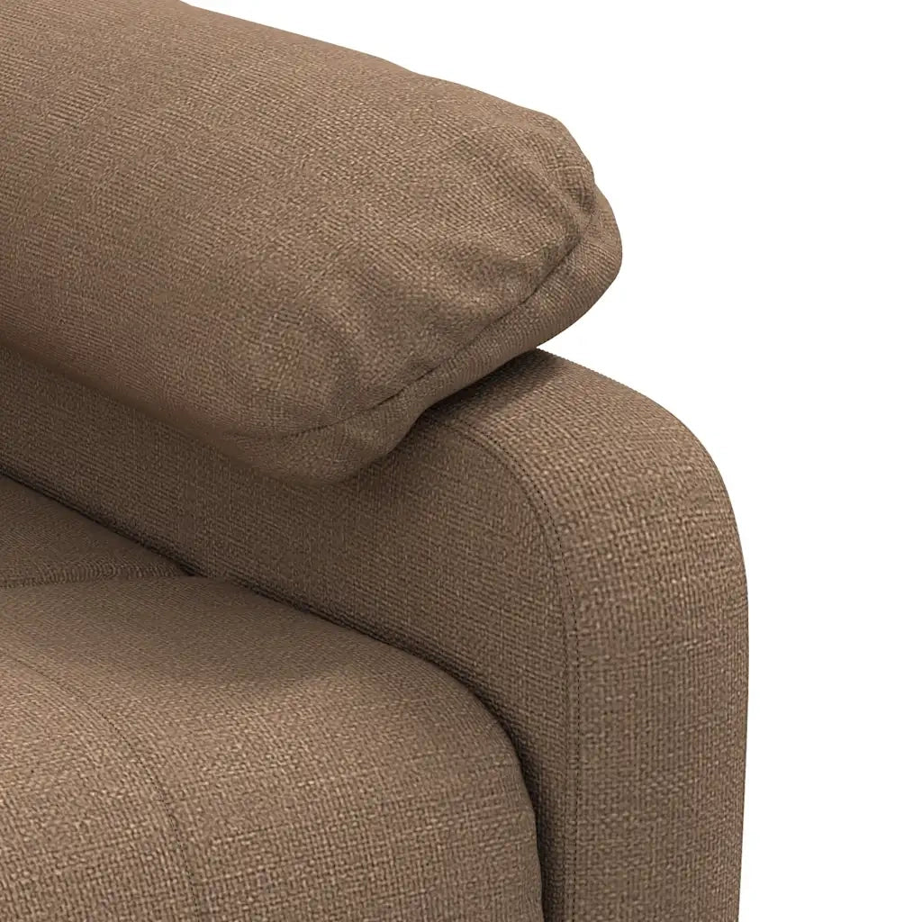 Poltrona Massaggiante Marrone in Tessuto 289676