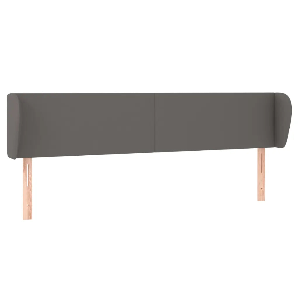 Testiera ad Orecchio-Testata con Orecchie Grigio 183x23x78/88 cm in Similpelle 600366