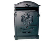 CASSETTA POSTALE IN ALLUMINIO PER ESTERNI RESIDENCE NERA  cm.25x9x41h. colore nero    QUALITY