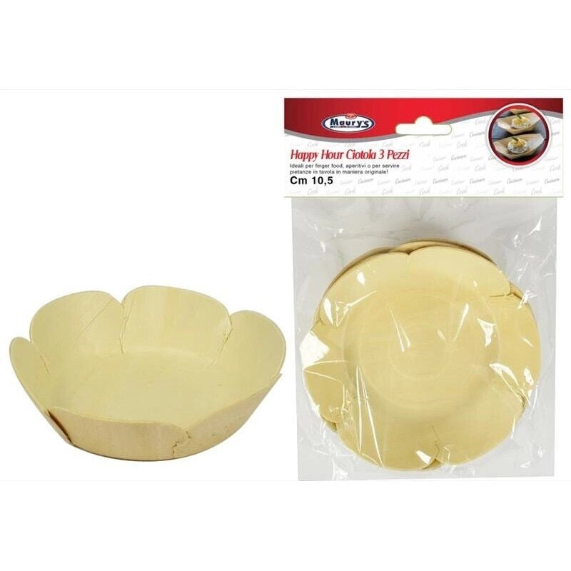 MAURY'S HAPPY HOUR CIOTOLA FIORE 10CM BAMBOO 3PZ