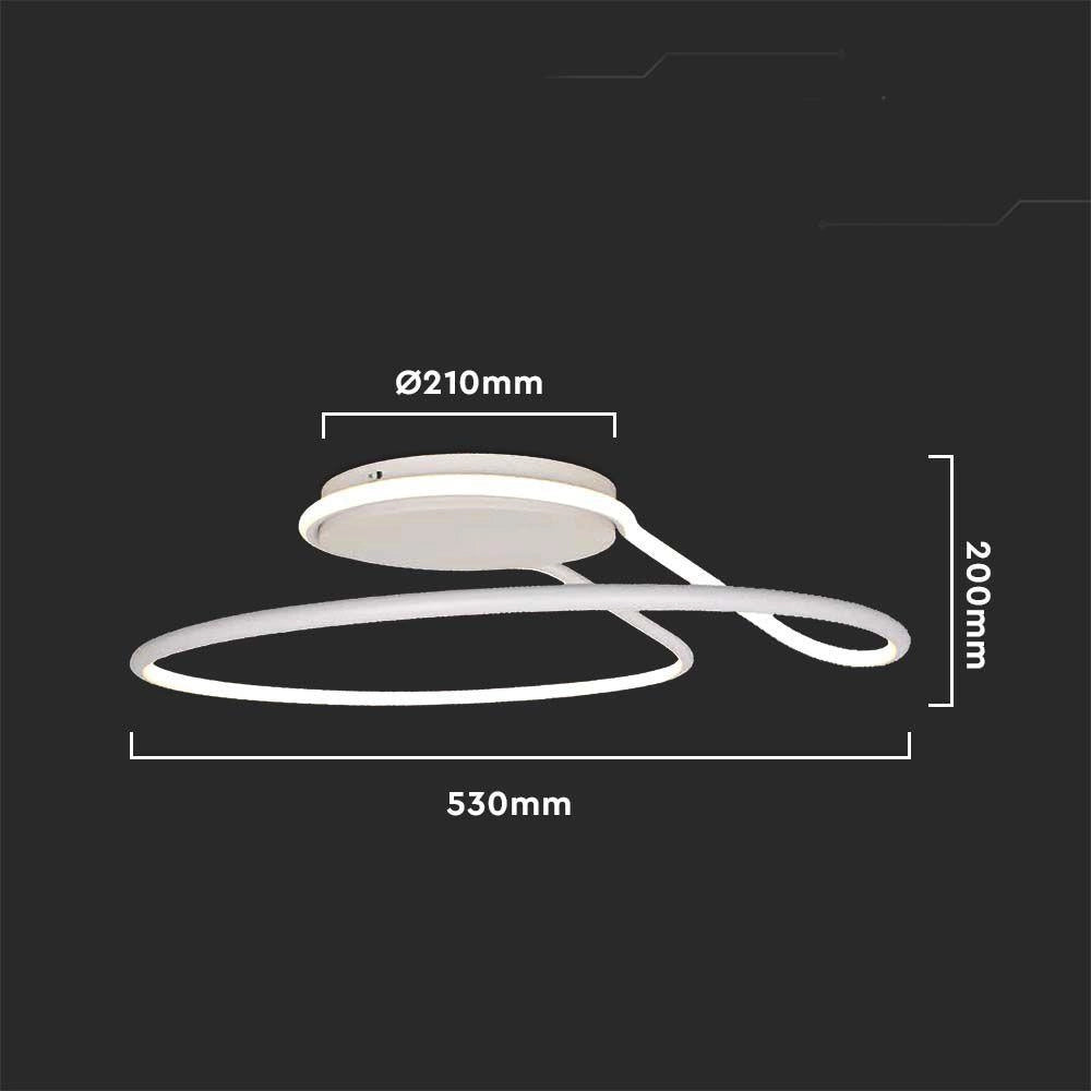 Plafoniera LED V-TAC VT-7762 bianca 54W 4000K dimmer