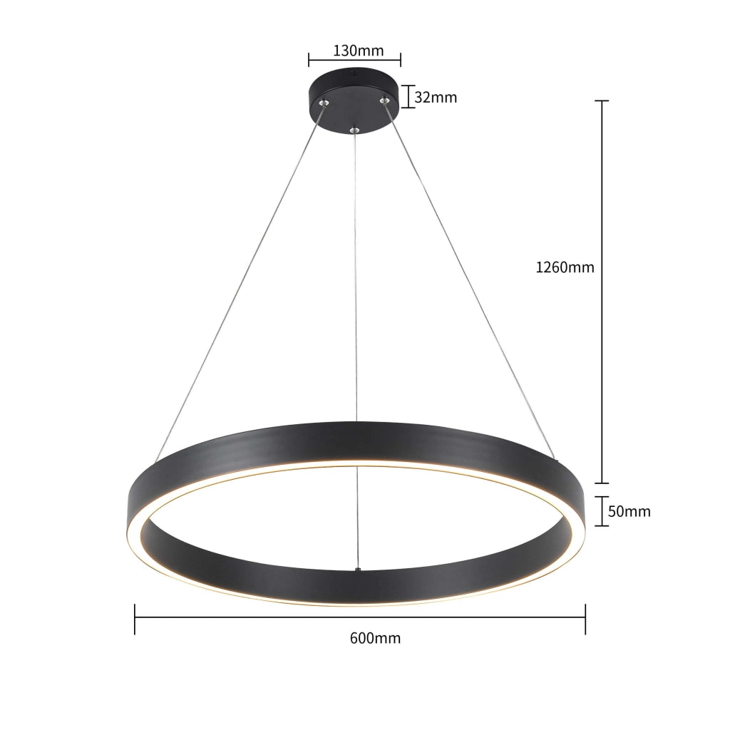 Lampada a sospensione LED Light Prestige Midway Ø60 nera