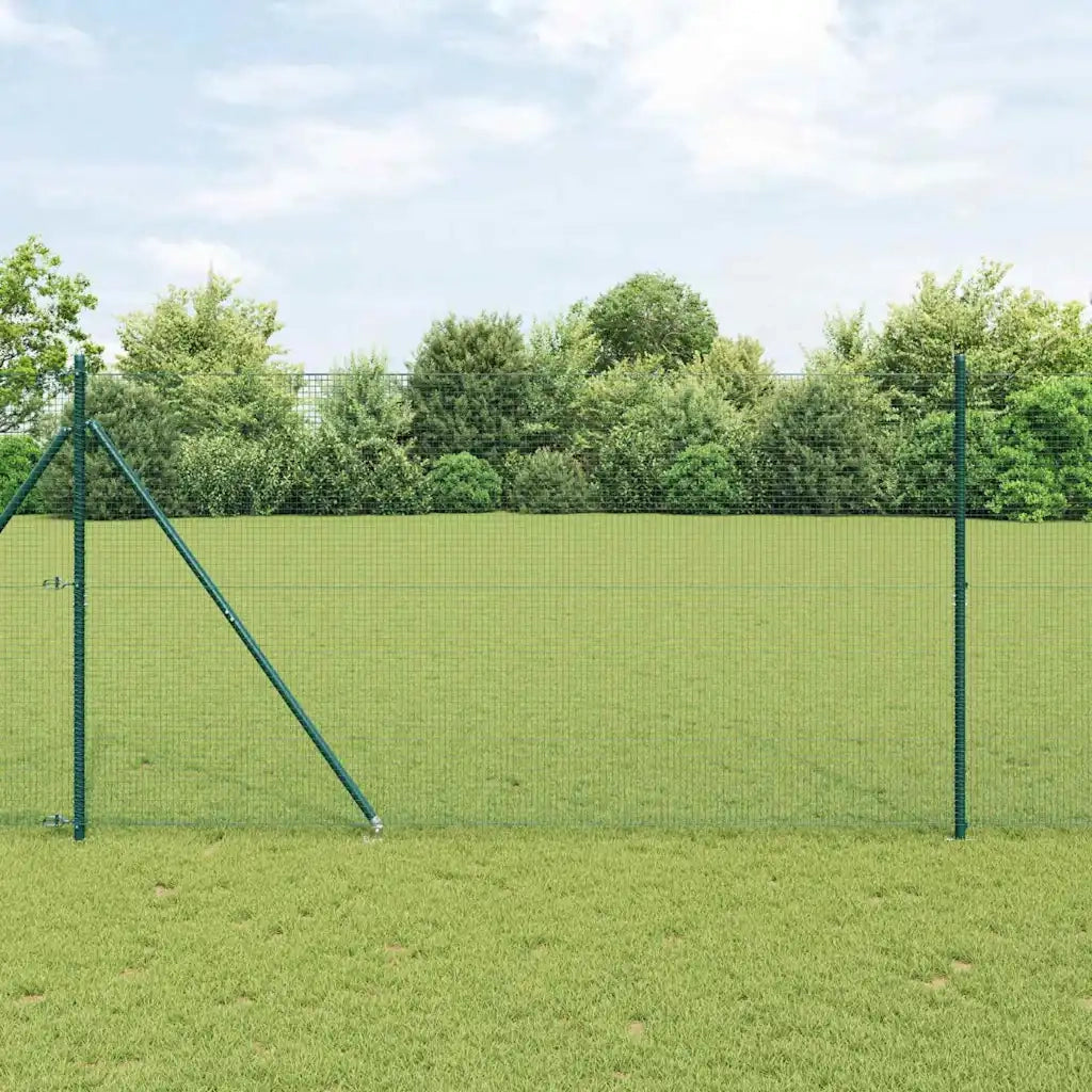 Recinzione da Giardino | Recinzione in rete saldata con punte Acciaio e PVC Verde Rete