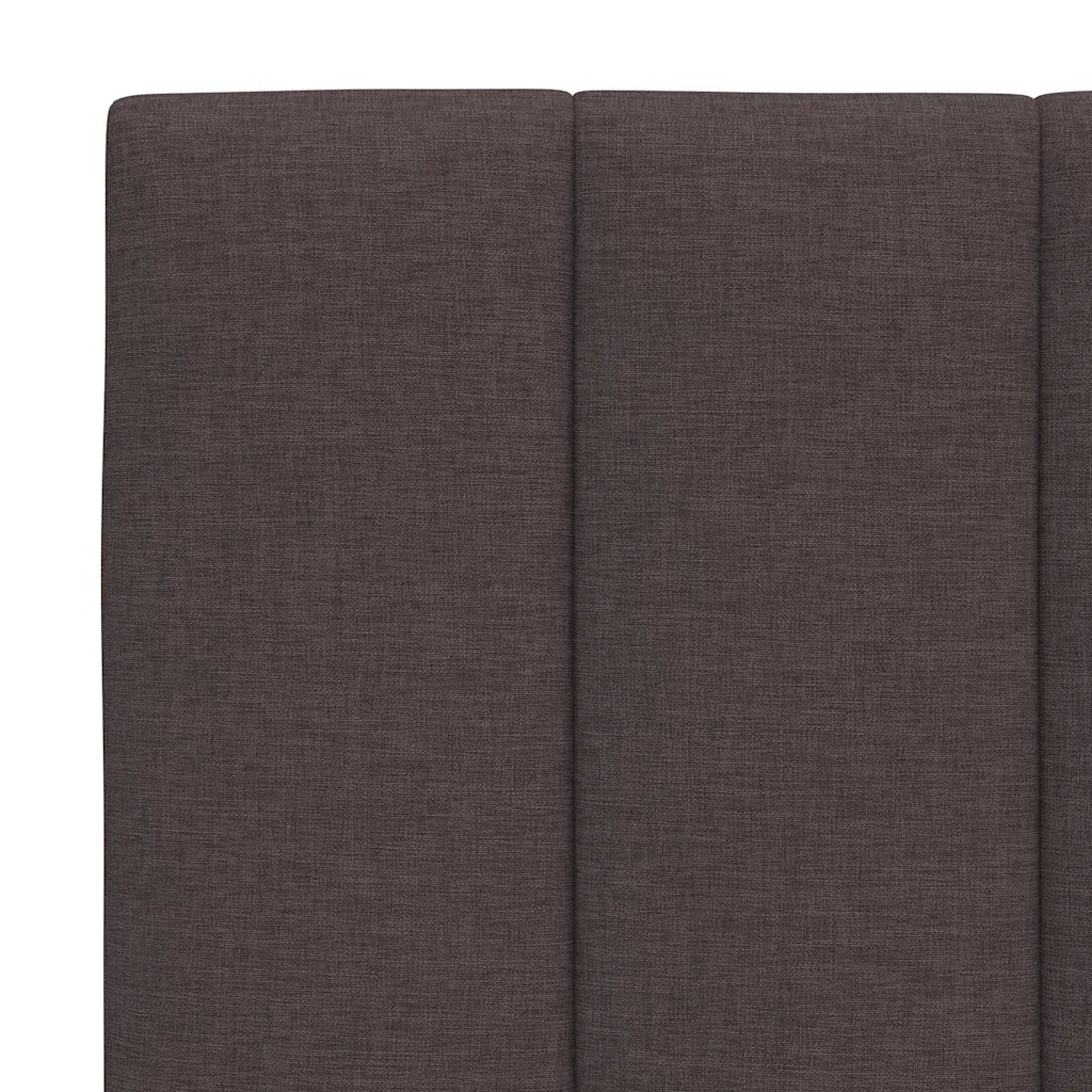 Cuscino Testiera Hanko Marrone Scuro 160 cm in Tessuto 4019173