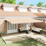 Tenda Retrattile Multicolore 600 × 300 cm Poliestere e Metallo 3331616