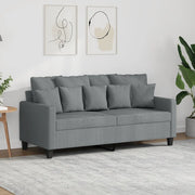 Divano a 2 Posti Grigio Chiaro 140 cm in Tessuto 359267