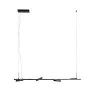 Lampada a sospensione nera 4 anelli LED 32W Maxlight