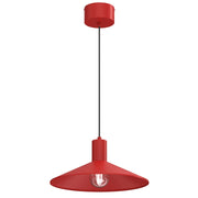 Lampada sospesa Nox 1xE27 rossa acciaio Ø36 cm Luminex