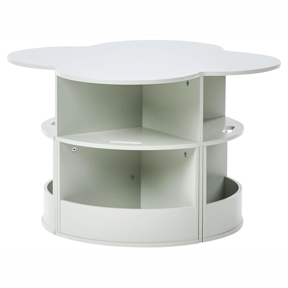 Set da 4 posti per bambini con tavolo e sedie verde chiaro MDF elegante per camera dei bambini e sala giochi