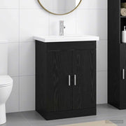 Set di mobili per il bagno Rovere Nero 61 x 40 x 84,5 cm 3404351