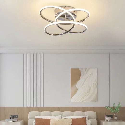 ZMH Lampada da soffitto LED metallo farfalla 36cm dimmerabile per soggiorno