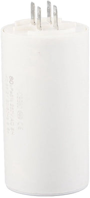 Condensatore cilindrico 80uF - AC 250V - CBB60 - per motorpompe/aria condizionata - plastico - duraturo - condensatore di motori