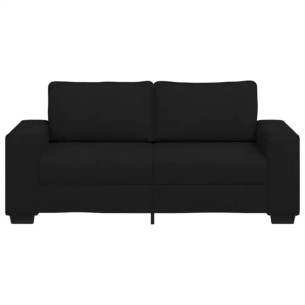 Divano a 2 Posti Nero 180x77x82 cm in Tessuto 4105168