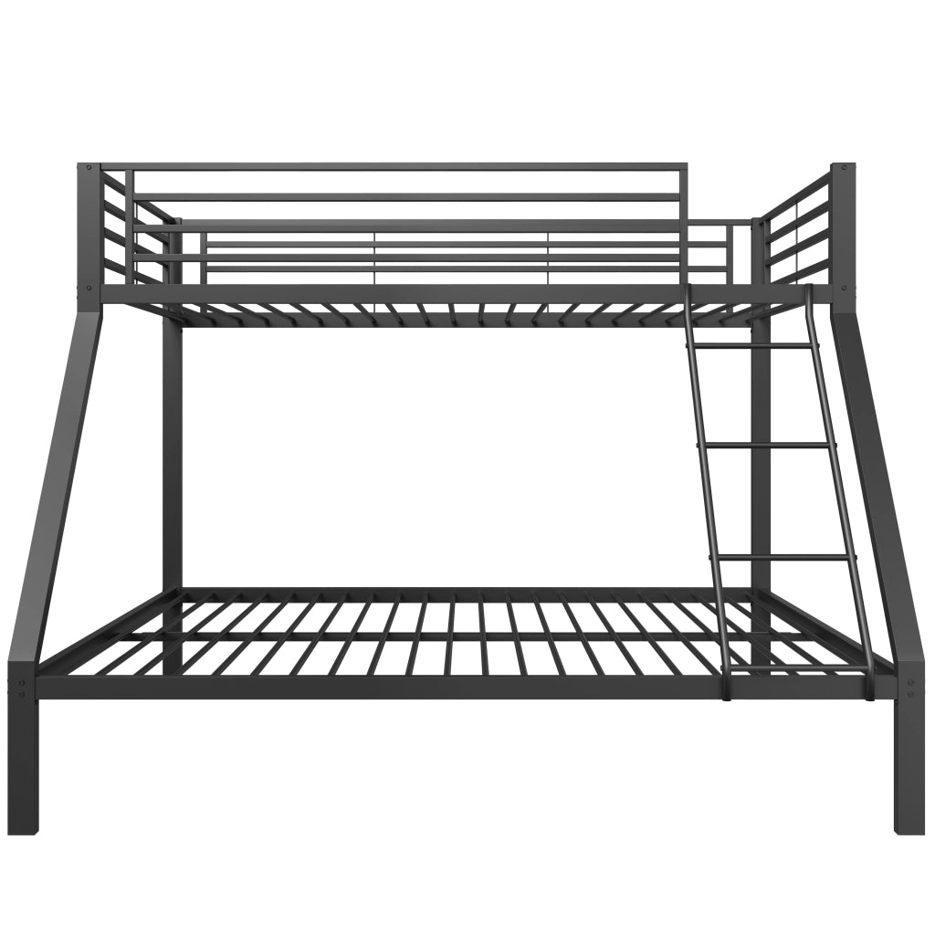 letto a castello metallo nero 146 x 204.5 cm