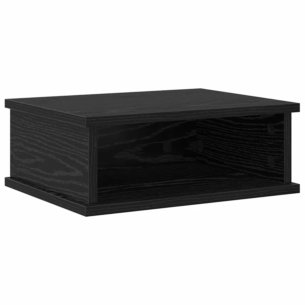 Comodino 2 pcs Rovere Nero 40 x 31 x 15 cm Legno multistrato 891107