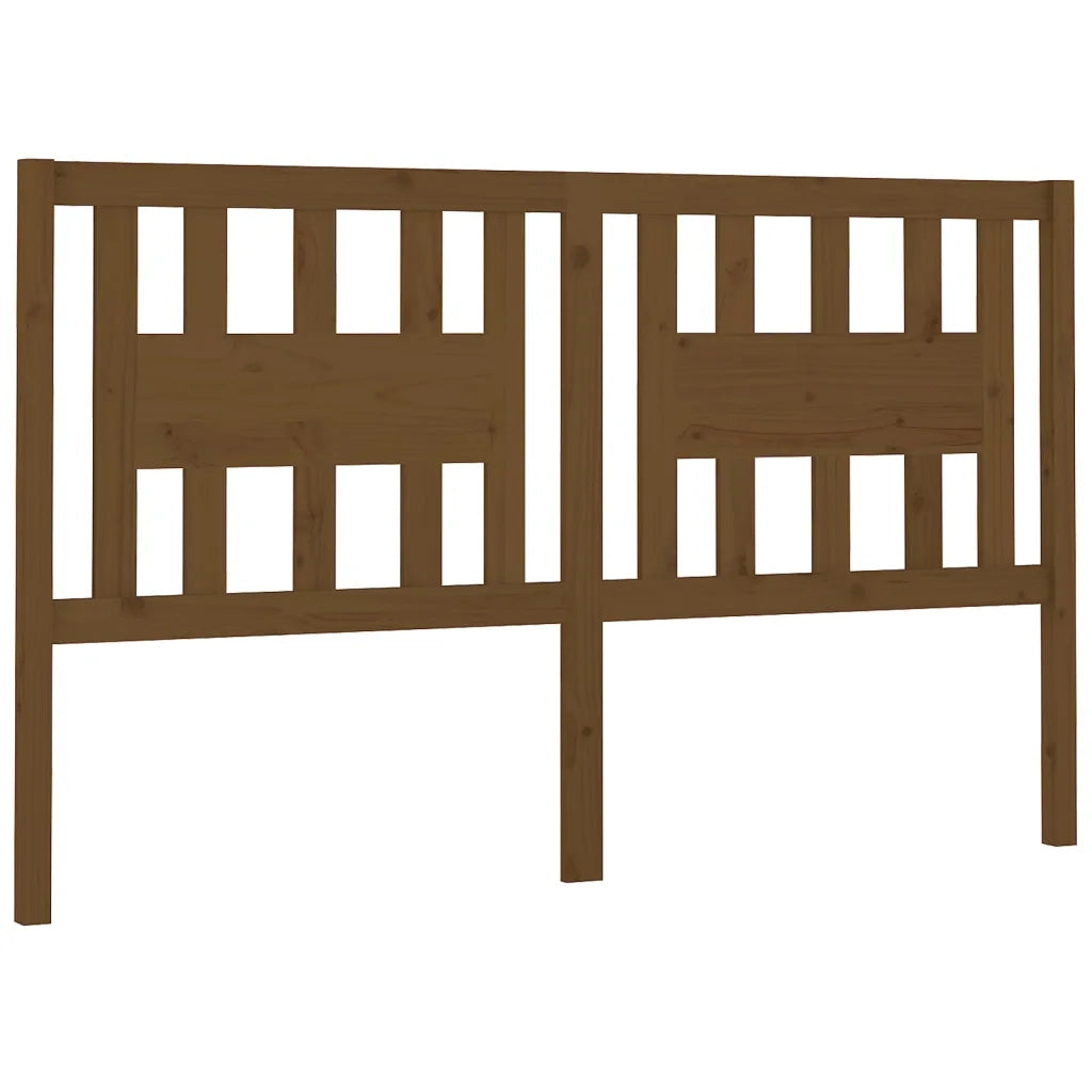 Testiera per Letto ambra 126x4x100 cm in Legno di Pino 818663