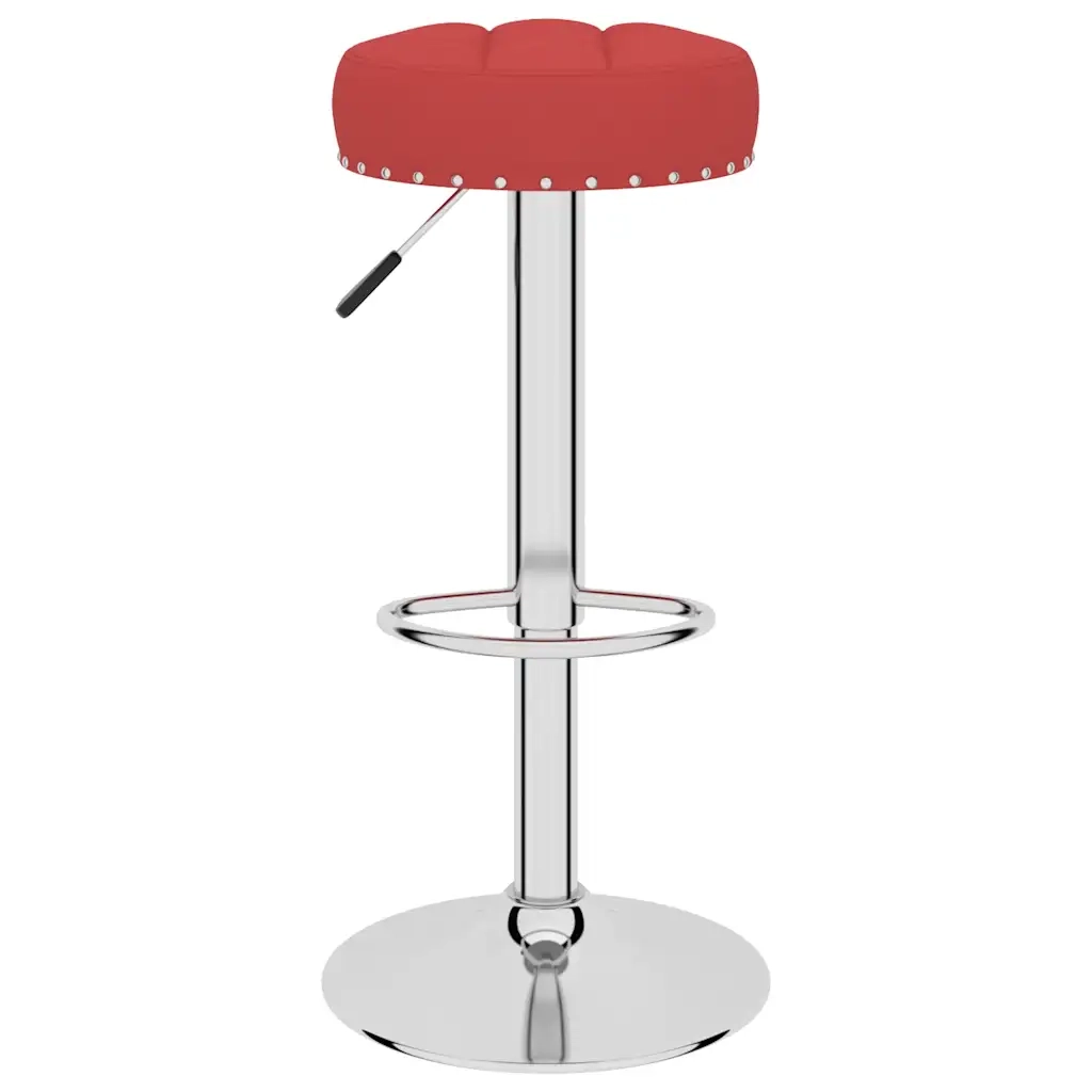 Sgabelli da Bar 2 pz Rosso Vino in Tessuto 332979