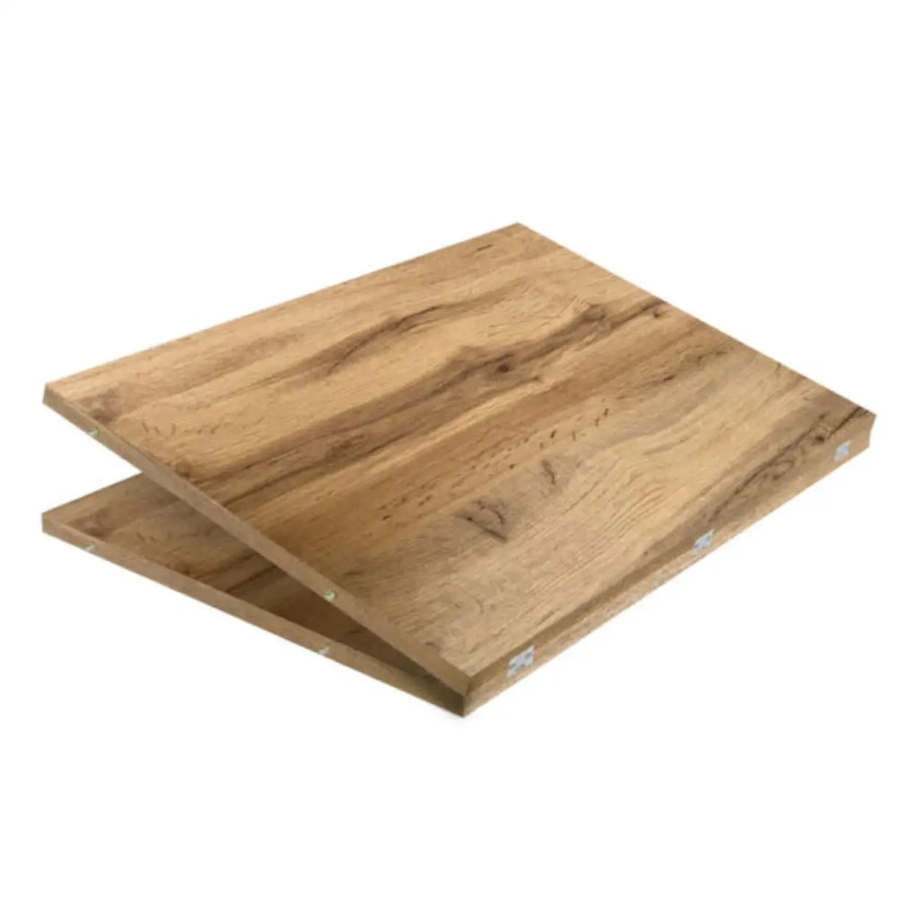 Consolle allungabile 90x49/307 cm Extra quercia natura allunghe interne