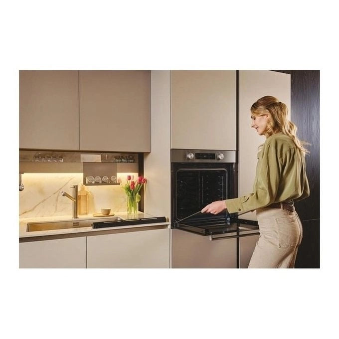 Candy CA6 N5B3EHTX Forno da incasso Elettrico Multifunzione 78 L Classe A++ Easy Steam Wi-Fi hOn 11 Programmi (60x60x60 cm) colore Nero Inox