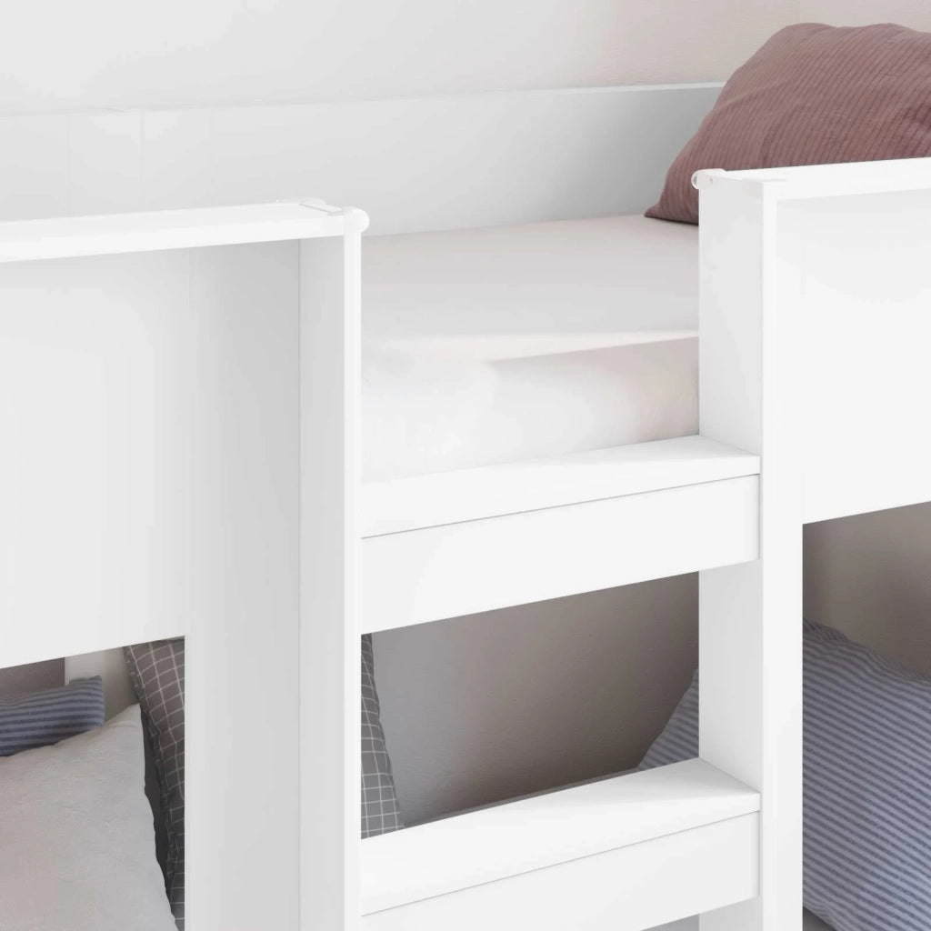 Letto a Castello per Bambini Bianco 80 x 200 cm