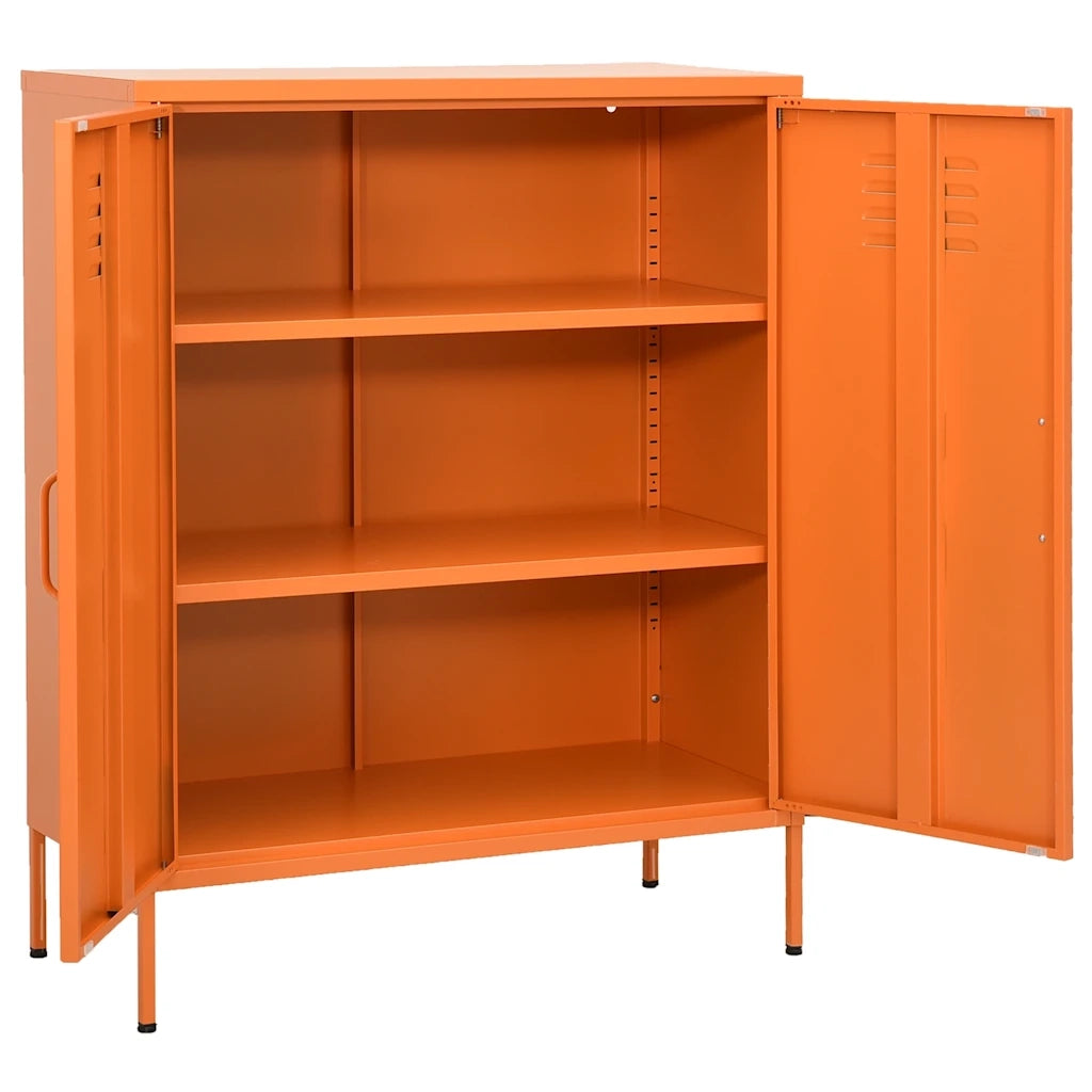 Armadietto Arancione 80x35x101,5 cm in Acciaio cod mxl 40777