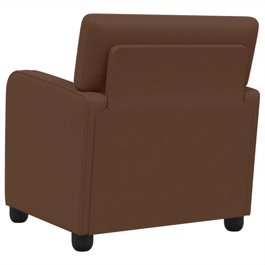 Poltrona Marrone Similpelle 42043428