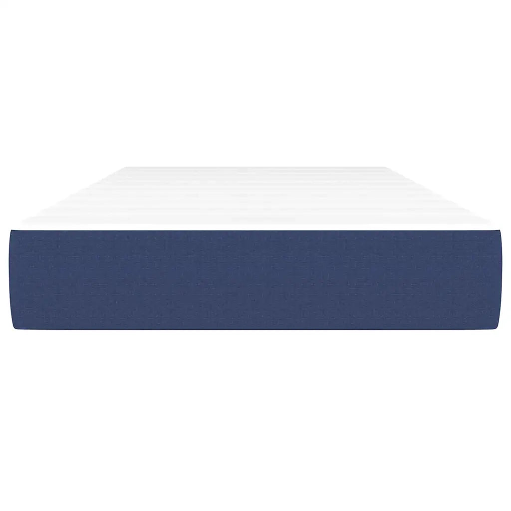 Materasso a Molle Insacchettate Rigidit¨¤ Media Blu 120x190x20 cm in Tessuto