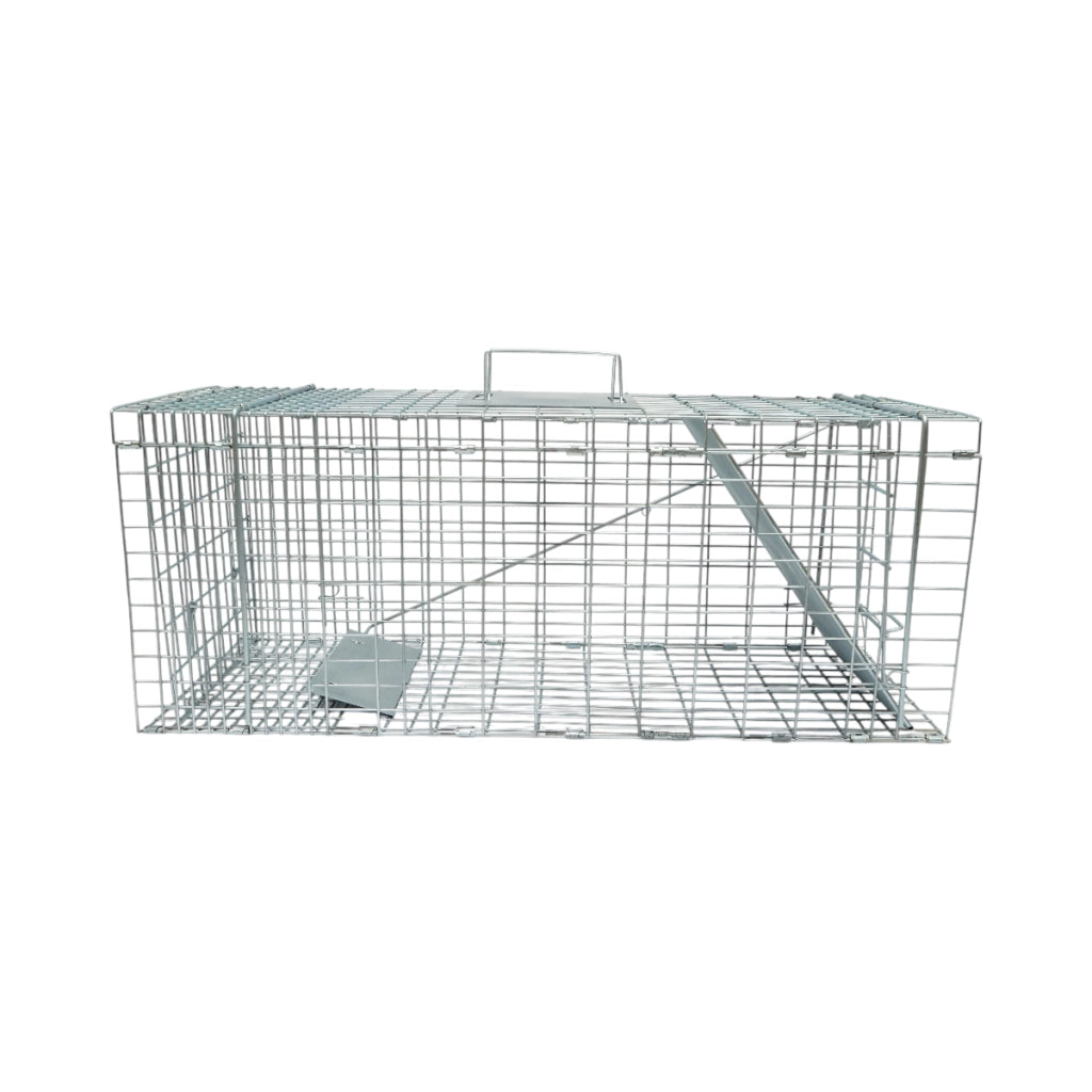 Trappola per piccoli animali, a gabbia metallica pieghevole, 78x30x32 cm