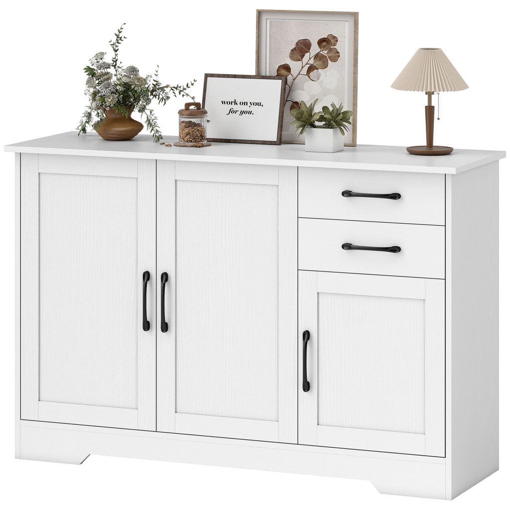 Cassettiera con ante ¨C Minimal ¨C Bianco 120x38x79