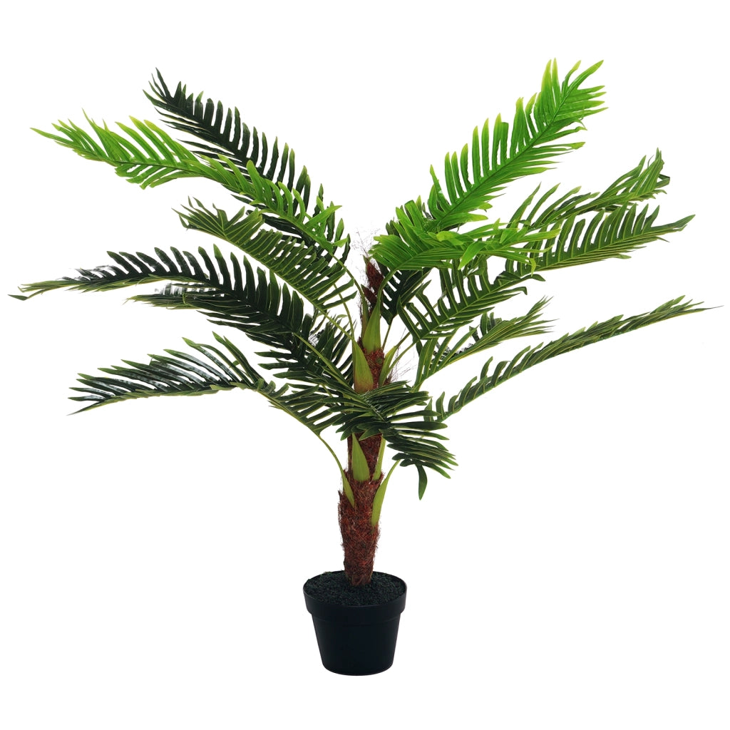 Palma Cycas Artificiale ¨C Minimal ¨C Verde 123cm con Vaso