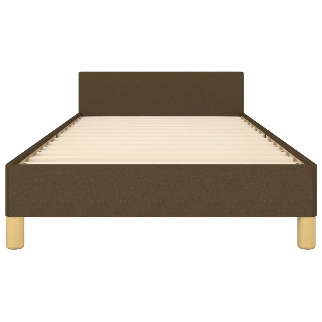Giroletto senza Materasso Marrone Scuro 80x200 cm Tessuto
