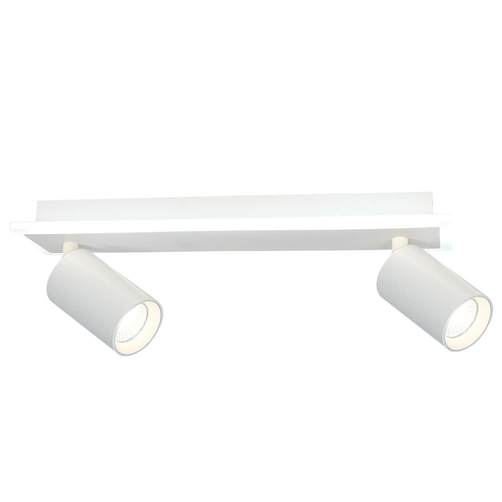 Plafoniera moderna bianca 40cm 2xGU10 LED CCT PARMA