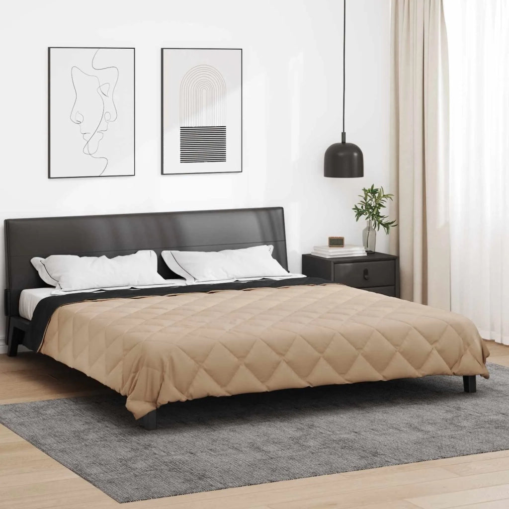 Piumone | Duvet Estivo Nero e Talpa 220 x 200 cm Microfibra