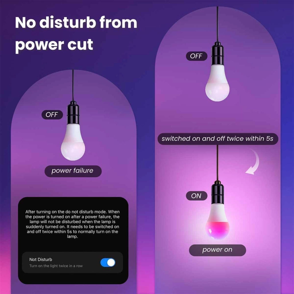 Lampada Led Matter E27, RGB+CW, Matter WIFI 2.4G TUYA, Smart Life, Apple Home, Google Home, Alexa, SmartThings AC 90-250V, 50/60HZ, 9W, 60X117mm, IP20, MU12709