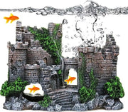 Decorazione per Acquario - Ornamenti - Castello per Acquario - Decorazione per Acquario a forma di Castello - 17 x 6 x 13 cm
