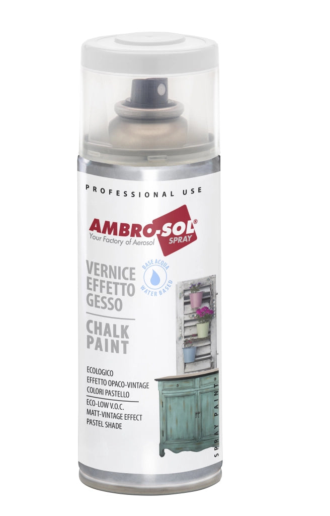 BOMBOLETTA SPRAY EFFETTO GESSO AMBROSOL 400 ml Rosa cipria - 6 pezzi- AMBROSOL