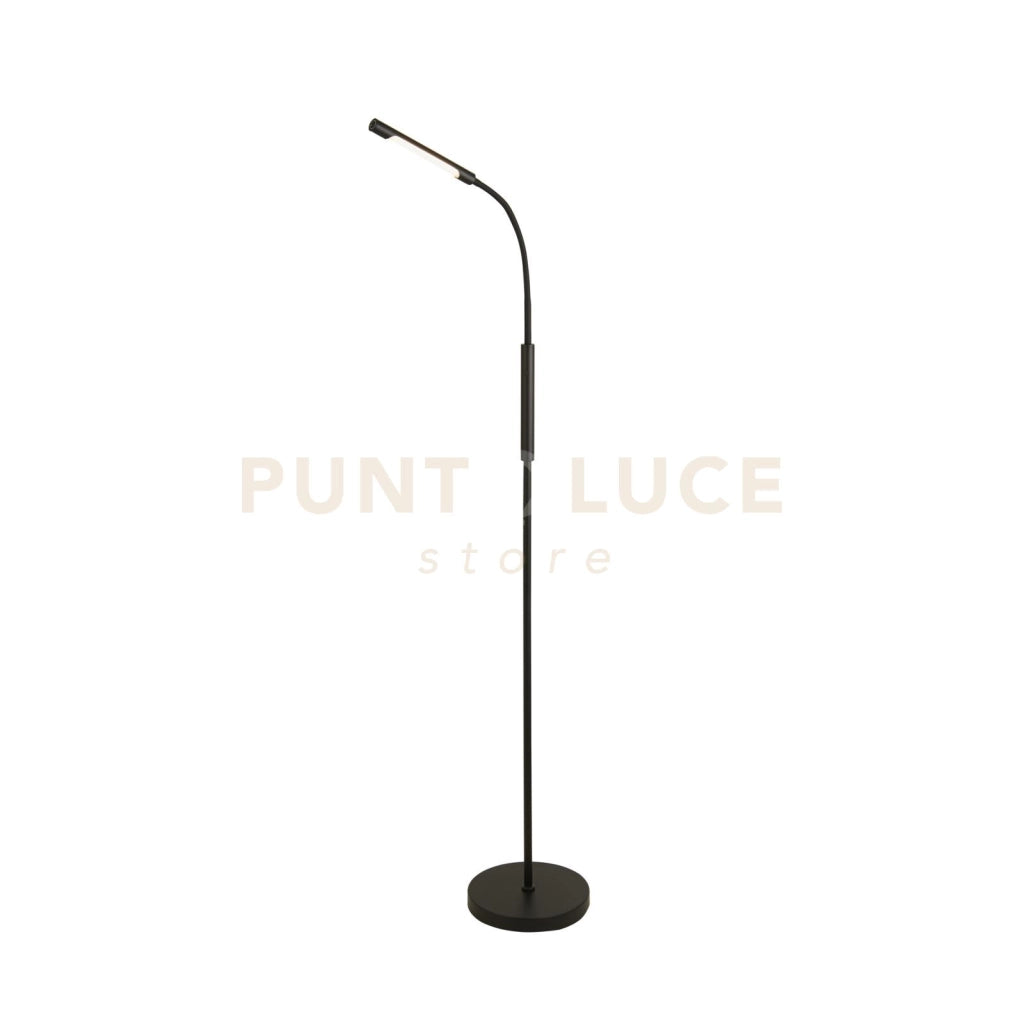 Lampada da terra a LED ricaricabile Plume - Nero