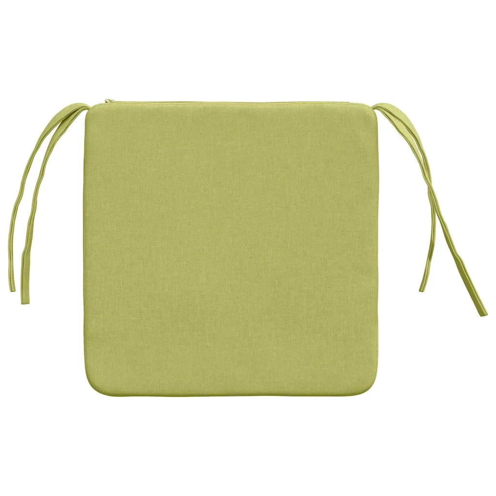 Cuscini per Seduta 4 pcs Verde chiaro 40 x 40 x 3 cm Tessuto 42015199