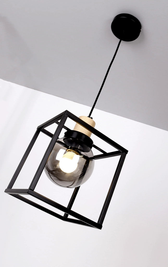 Candellux lampada a sospensione Retro nera E27 Ø19cm
