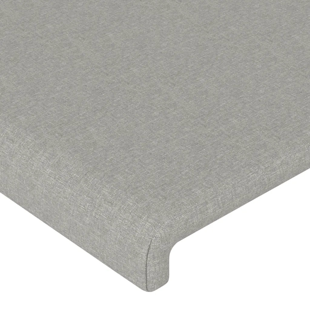 Letto matrimoniale | Letto per adulti | Giroletto senza Materasso Grigio Chiaro 140x190 cm Tessuto