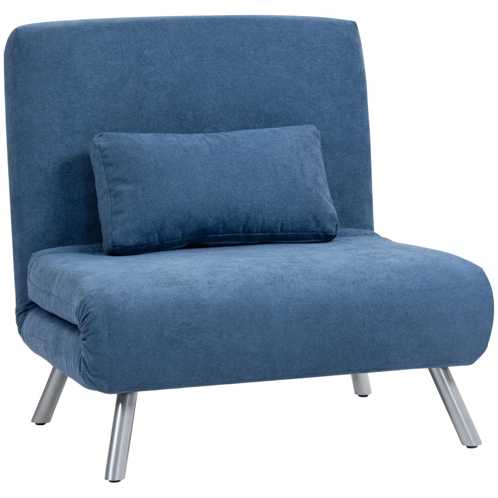Poltrona letto ¨C zephmum ¨C Tessuto blu