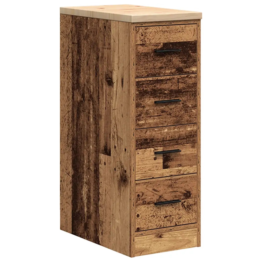 Armadietto per Garage in Legno Vecchio 30x51x85 cm 860587