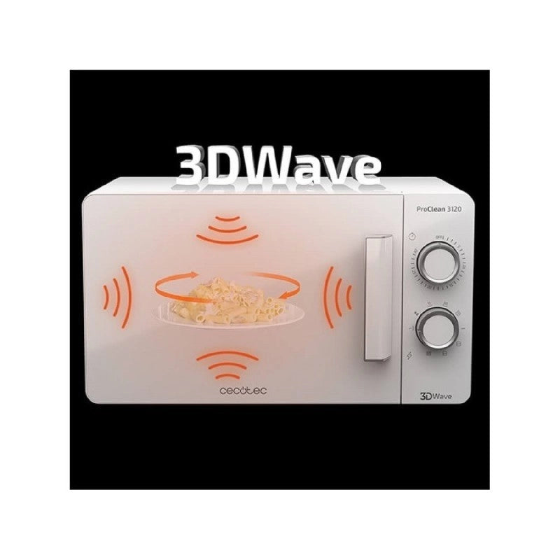 CECOTEC 01521 - Microonde 20 L con Grill ProClean 3120