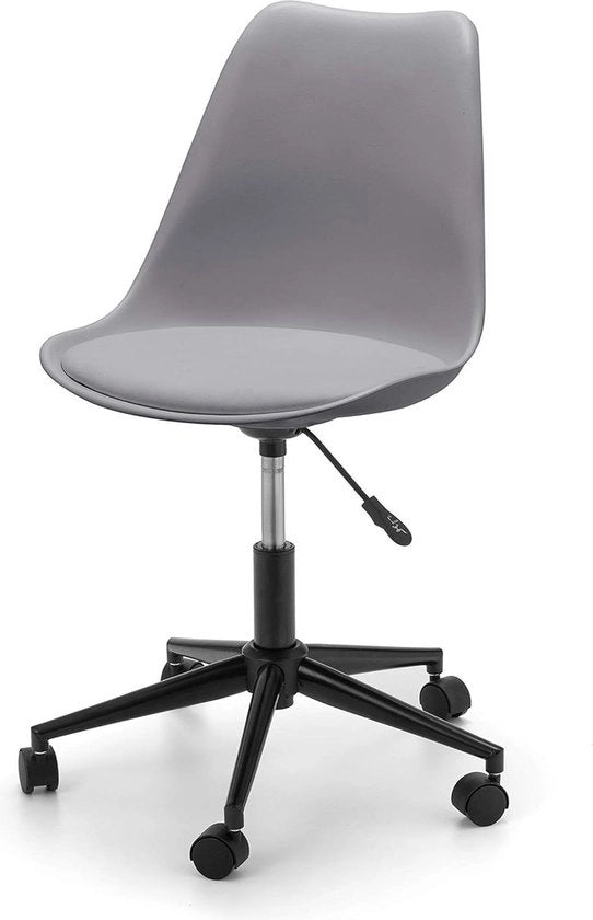 Sedia da Ufficio - Grigio/Nero - Progettata per un Ergonomia Optimale