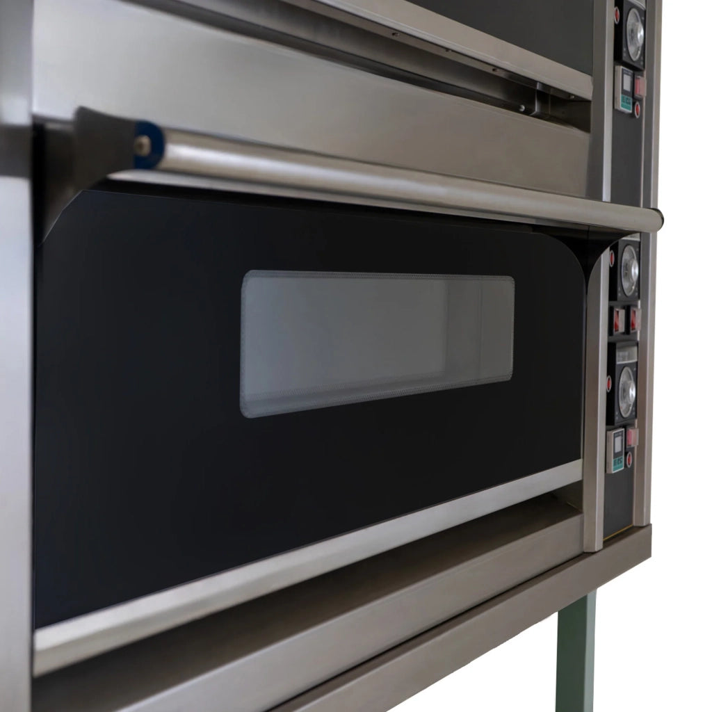 Forno Pizza Professionale Doppia Camera Elettrico 400°C 12 Pizze