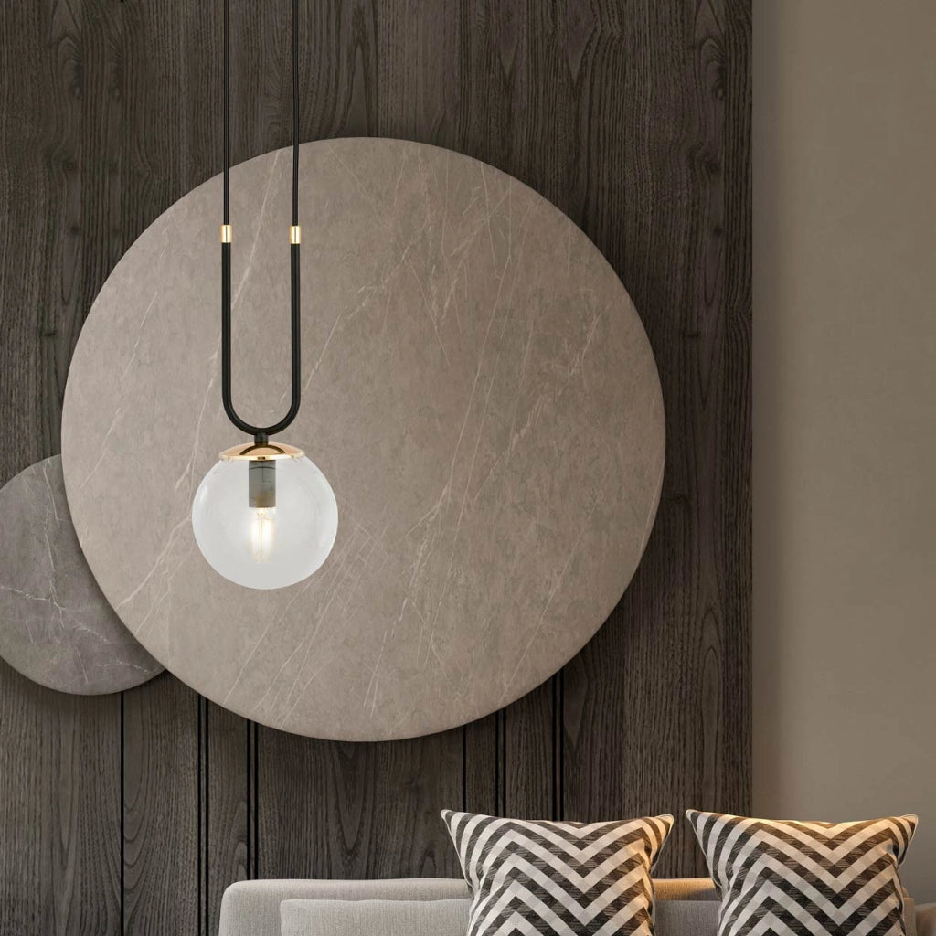 Lampada a sospensione Emibig Glam vetro trasparente E14